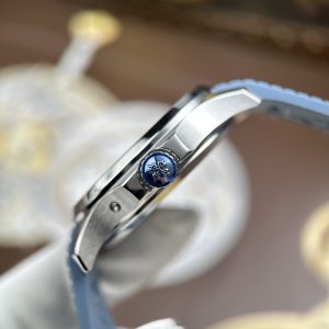 Đồng Hồ Patek Philippe Aquanaut 5164G Rep Cao Cấp Màu Xanh Xám Dây Cao Su Nhà Máy ZF 40.8mm