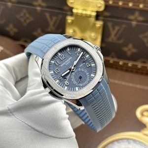 Đồng Hồ Patek Philippe Aquanaut 5164G Rep Cao Cấp Màu Xanh Xám Dây Cao Su Nhà Máy ZF 40.8mm
