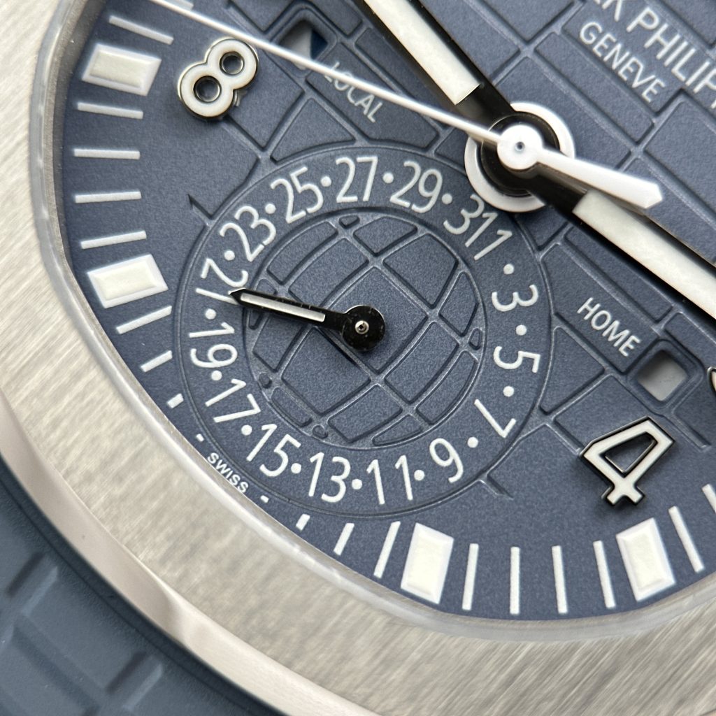 Đồng Hồ Patek Philippe Aquanaut 5164G Rep Cao Cấp Màu Xanh Xám Dây Cao Su Nhà Máy ZF 40.8mm