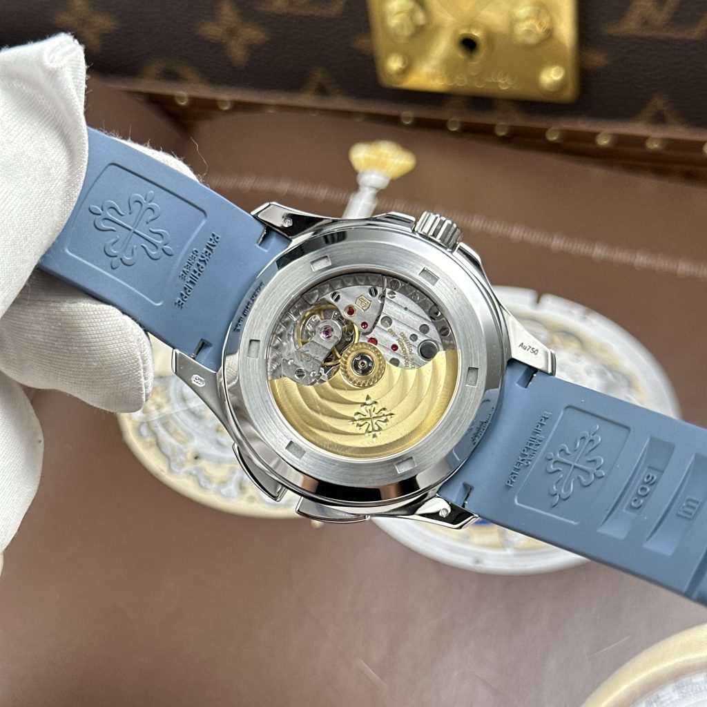 Đồng Hồ Patek Philippe Aquanaut 5164G Rep Cao Cấp Màu Xanh Xám Dây Cao Su Nhà Máy ZF 40.8mm