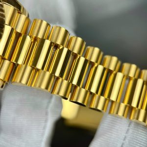 Đồng Hồ Rolex Day-Date Chế Tác Bọc Vàng Gold 18k Mặt Thiên Thạch Nhà Máy GM 36mm