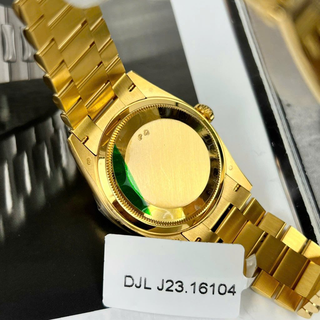 Đồng Hồ Rolex Day-Date Chế Tác Bọc Vàng Gold 18k Mặt Thiên Thạch Nhà Máy GM 36mm